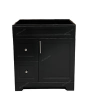 30" Black MDF vanity 