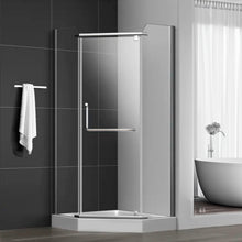 BASILOR 36" x 72" Frameless Neo Corner Shower Door