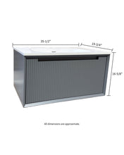 REMI 36" Fluted Floating Bathroom Vanity