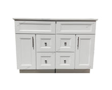 Topaz 48" Solid Wood Double Sink Bathroom Vanity