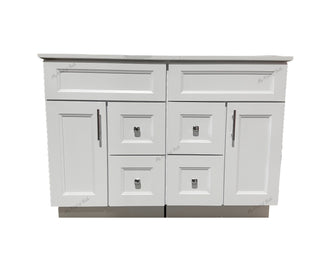 Topaz 48" Solid Wood Double Sink Bathroom Vanity