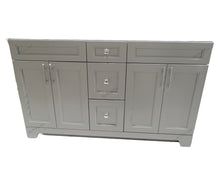 60" light grey Double sink vanity 