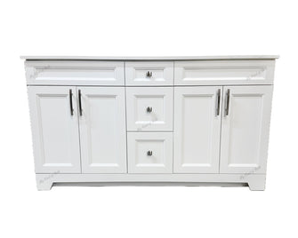 SAPPHIRE 60" Solid Wood Double Sink Bathroom Vanity