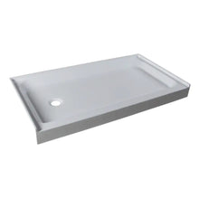 BASILOR 60" x 30" Rectangular Shower Base for alcove installation