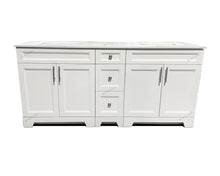 SAPPHIRE 72" Solid Wood Double Sink Bathroom Vanity