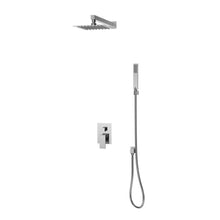 Chrome shower head, control valve, and handheld shower system. 