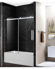 BASILOR 60" x 55" Frameless Bathtub Shower Door