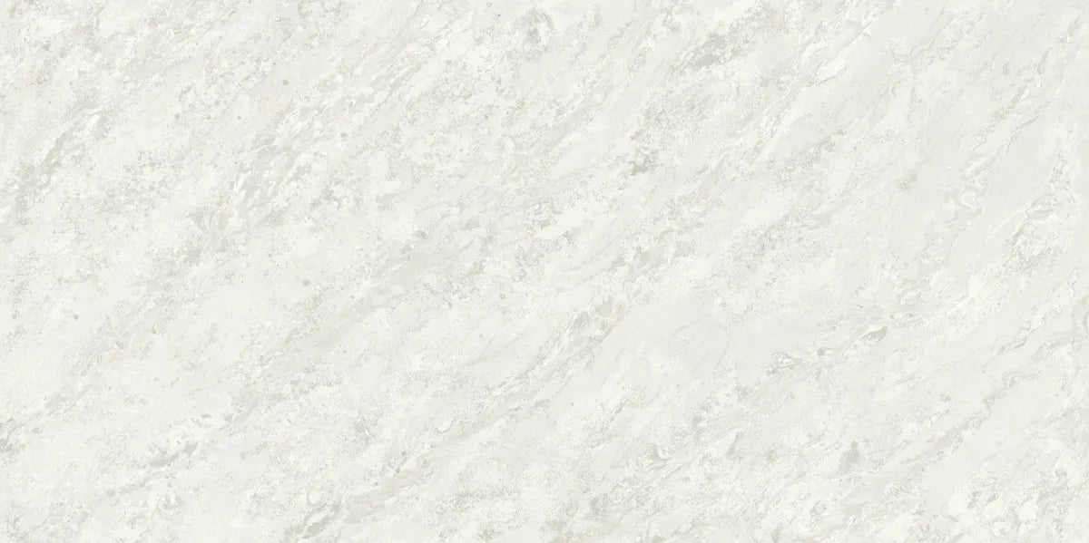 Quarry Frost white quartz countertop slab with natural stone texture