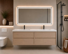 REMI 60" Double Sink Floating Bathroom Vanity