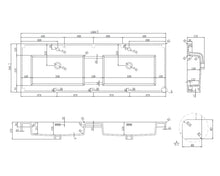 REMI 60" Double Sink Floating Bathroom Vanity