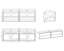 REMI 72" Double Sink Floating Bathroom Vanity