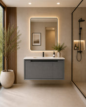 REMI 36" Fluted Floating Bathroom Vanity