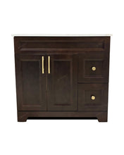 SAPPHIRE 36" Solid Wood Bathroom Vanity with Drawers
