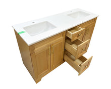 SAPPHIRE 60" Solid Wood Double Sink Bathroom Vanity