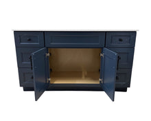 TOPAZ 60" Solid Wood Single Sink Bathroom Vanity- 15" Drawers