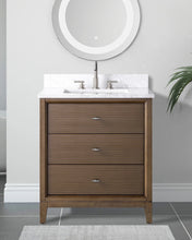 Aurora Horizon 30" Bathroom Vanity with Engineered Marble Top