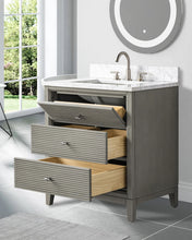 Aurora Horizon 30" Bathroom Vanity with Engineered Marble Top