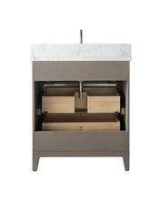 Aurora 30" Bathroom Vanity with Engineered Marble Top