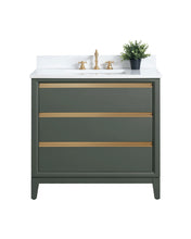 Aurora 36" Bathroom Vanity with Engineered Marble Top