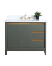 Aurora 42" Bathroom Vanity with Engineered Marble Top