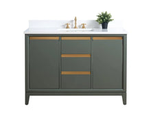 Aurora 48" Bathroom Vanity with Engineered Marble Top