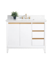 Aurora 42" Bathroom Vanity with Engineered Marble Top